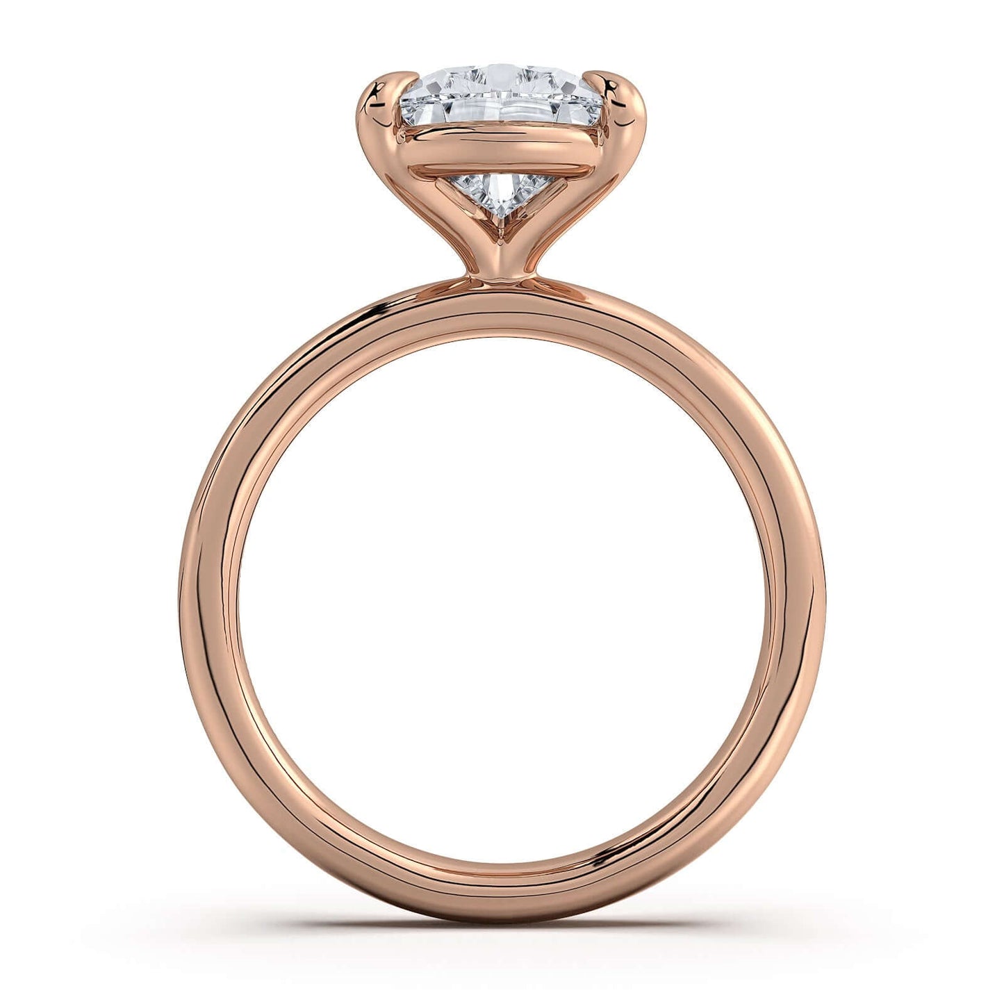 Rose Gold Pear Diamond Engagement Ring with Solitaire Band | Waco Diamonds Is Located In Waco, TX | Central Texas' #1 Engagement Ring Store With Lifetime Warranty