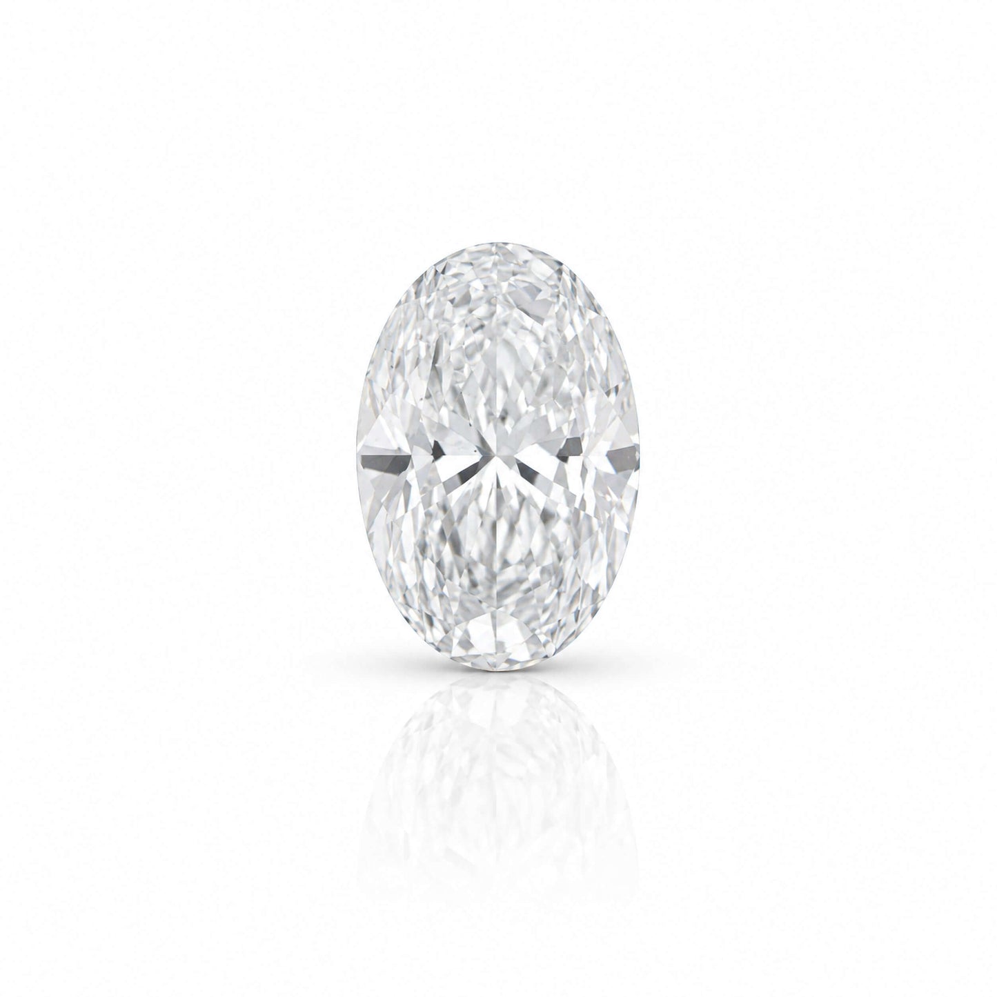 1.5 Carat Oval Lab-Grown Diamond | D Color | VS1 Clarity, and IGI certification from Waco Diamonds in Waco, Texas.