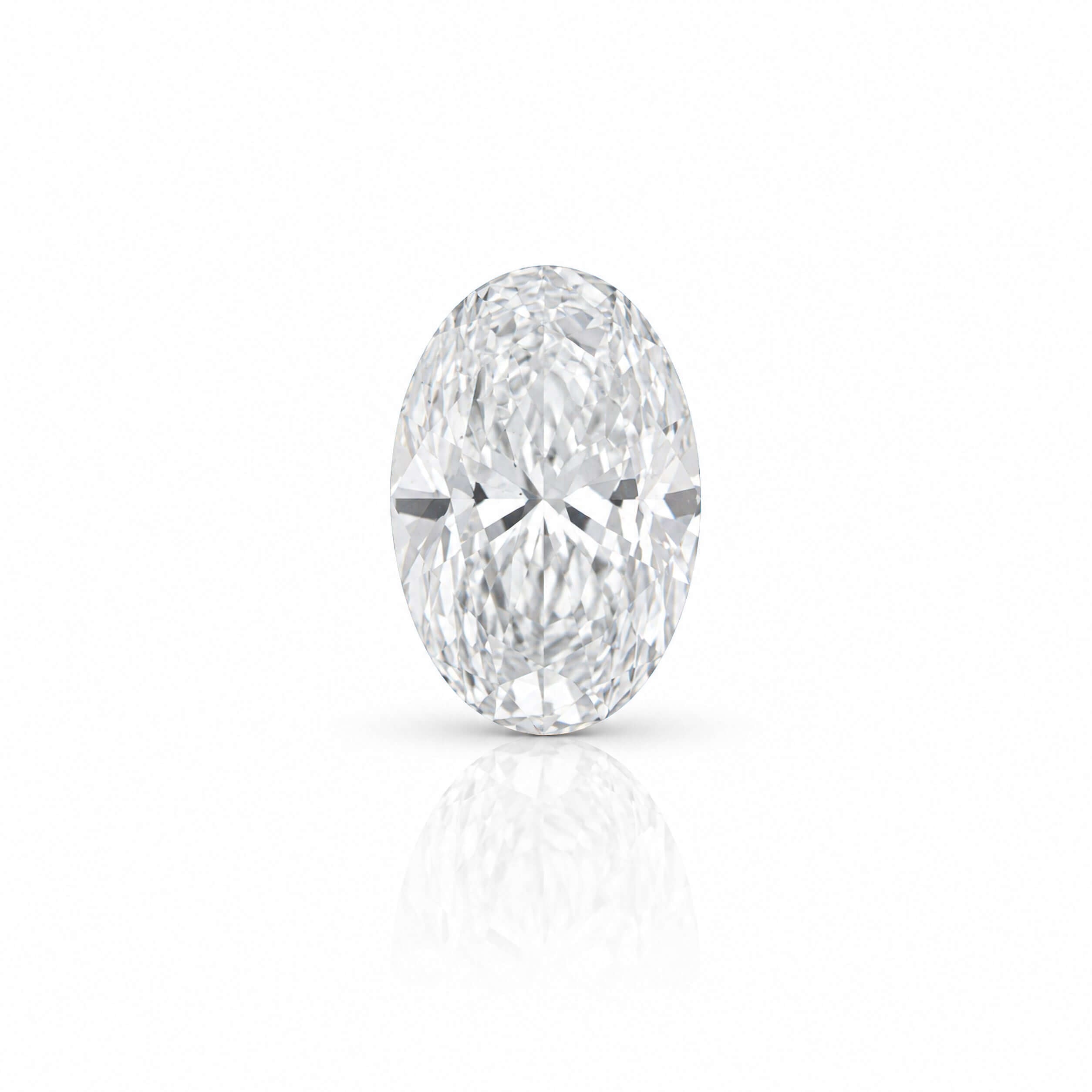 1.5 Carat Oval Lab-Grown Diamond | D Color | VS1 Clarity, and IGI certification from Waco Diamonds in Waco, Texas.