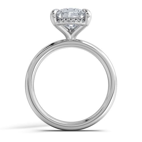 Load image 1 in gallery view. White Gold Pear Diamond Engagement Ring with Solitaire Band | Waco Diamonds Is Located In Waco, TX | Central Texas' #1 Engagement Ring Store With Lifetime Warranty