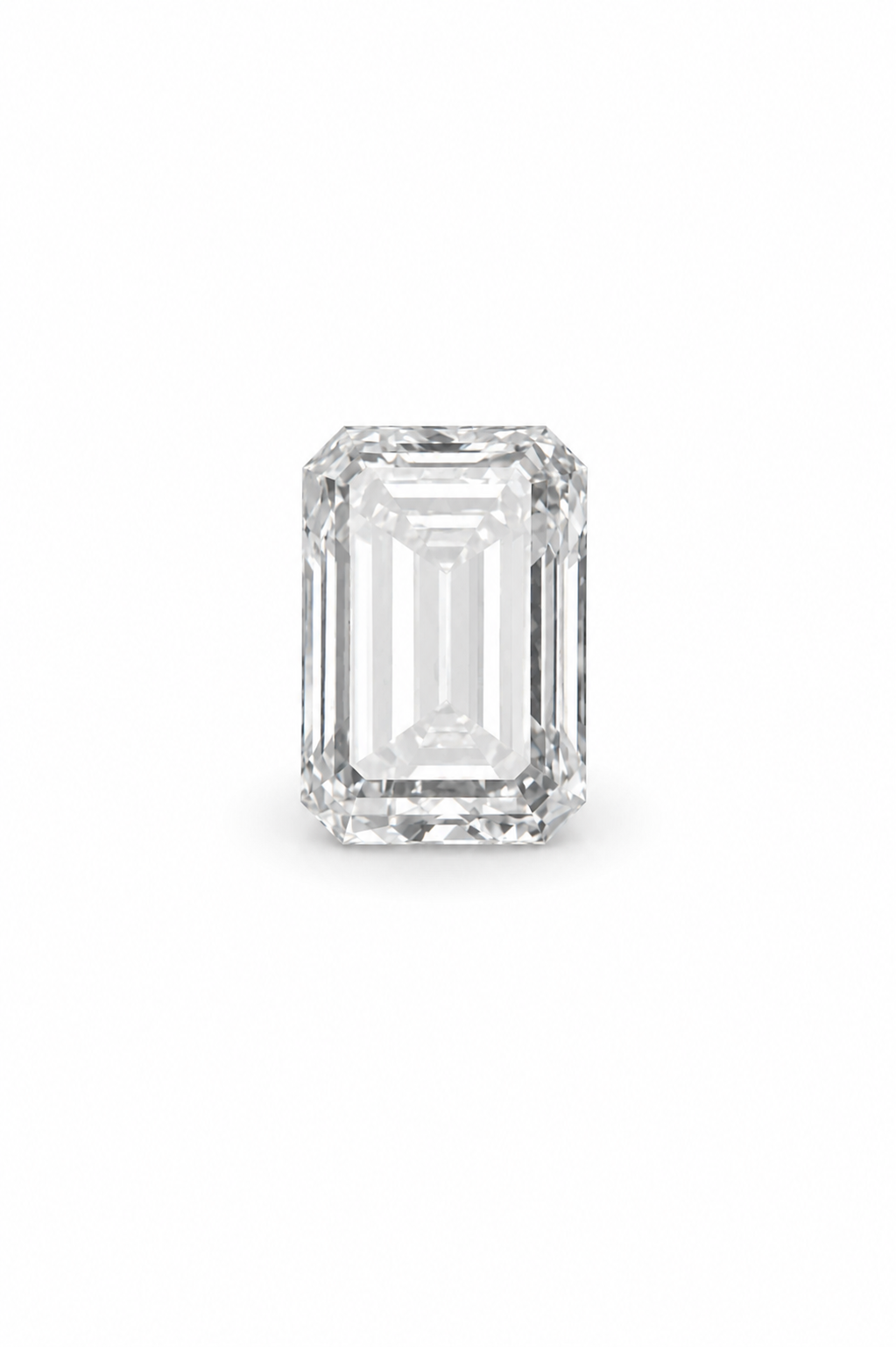 2 carat emerald lab-grown diamond with F color, VVS2 clarity, and IGI certification from Waco Diamonds in Waco, Texas.