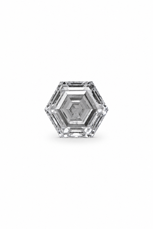 Load image 1 in gallery view. 2 carat hexagon lab-grown diamond with D color, VVS2 clarity, and IGI certification from Waco Diamonds in Waco, Texas.