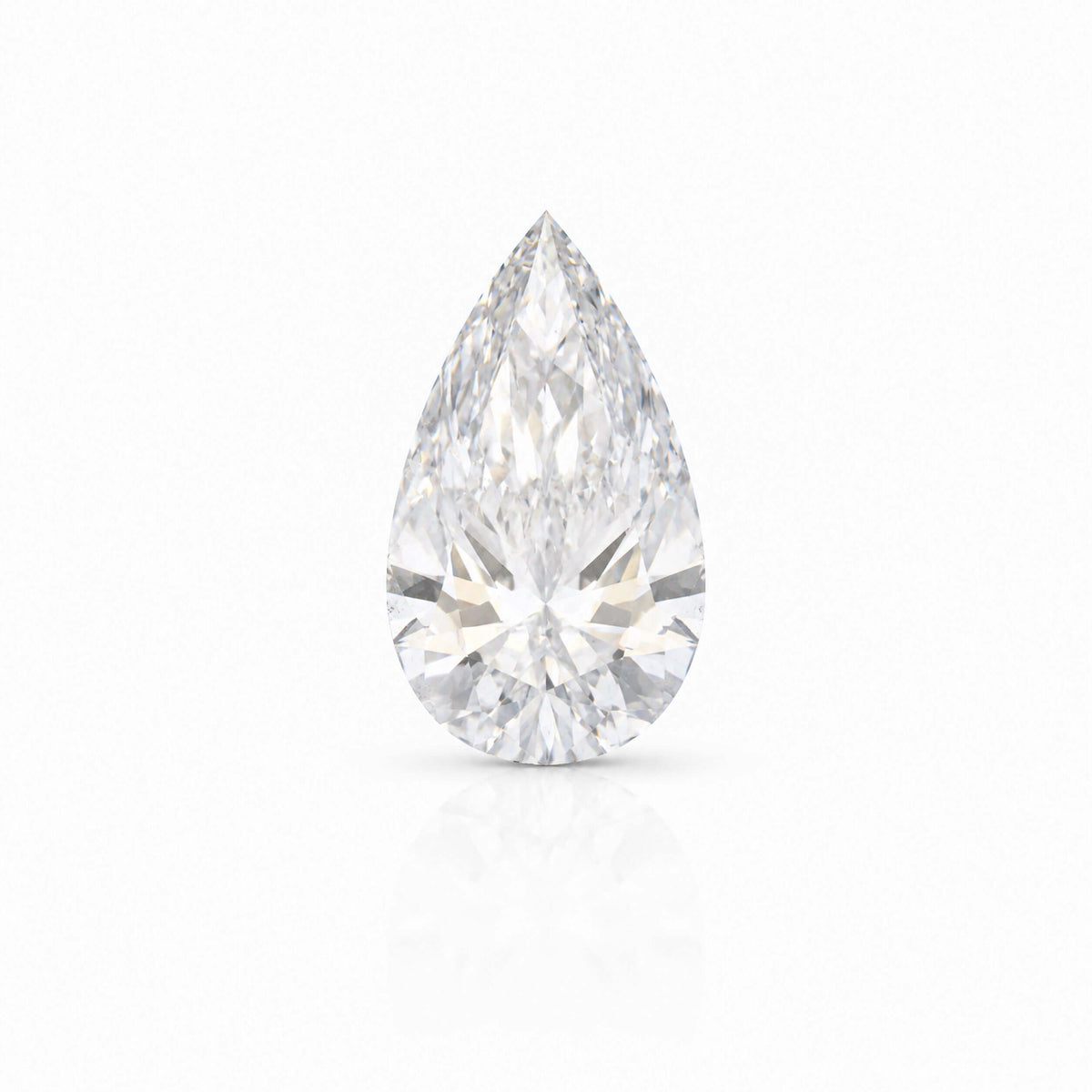2 carat pear lab-grown diamond with D color, VS1 clarity, and IGI certification from Waco Diamonds in Waco, Texas.
