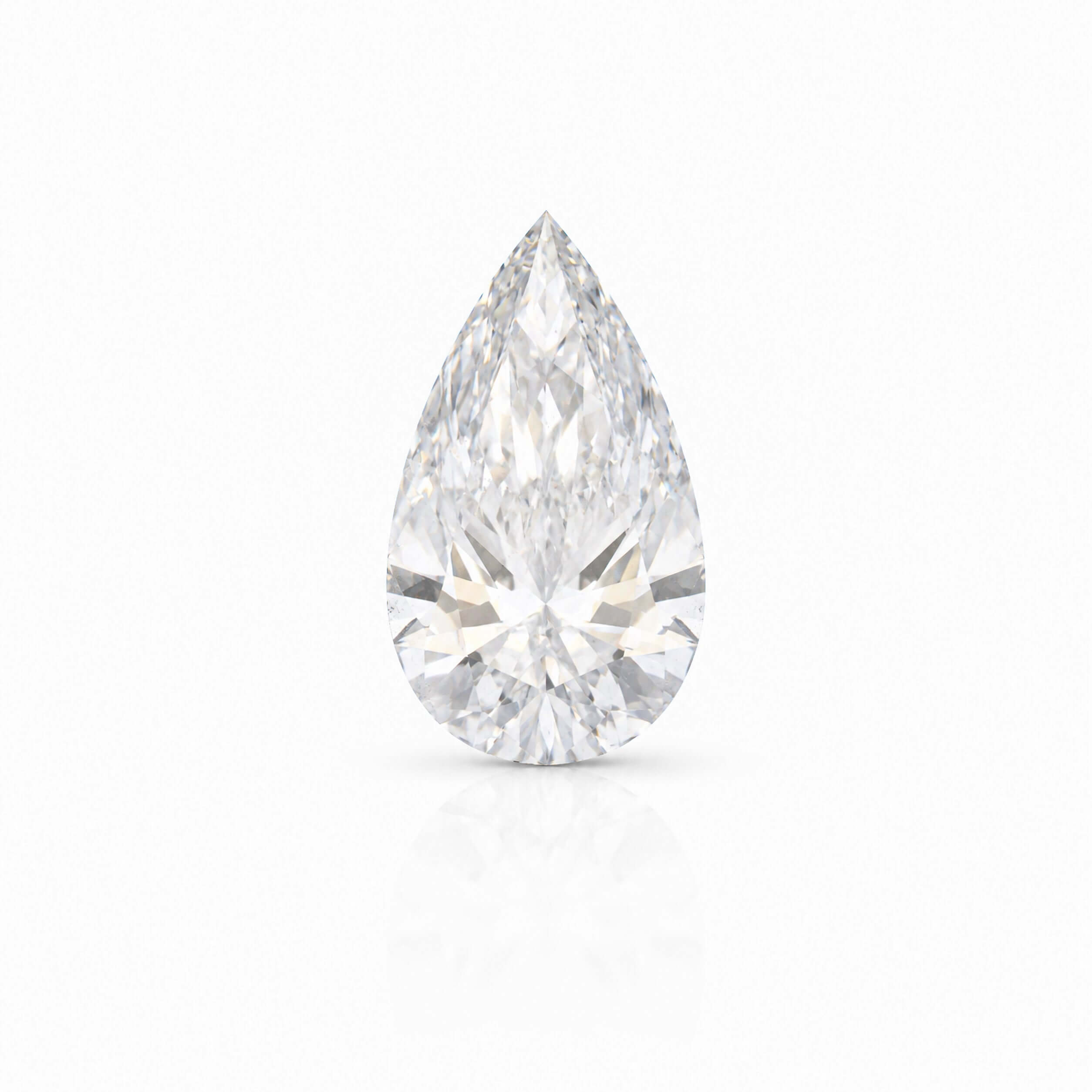 2 carat pear lab-grown diamond with D color, VS1 clarity, and IGI certification from Waco Diamonds in Waco, Texas.