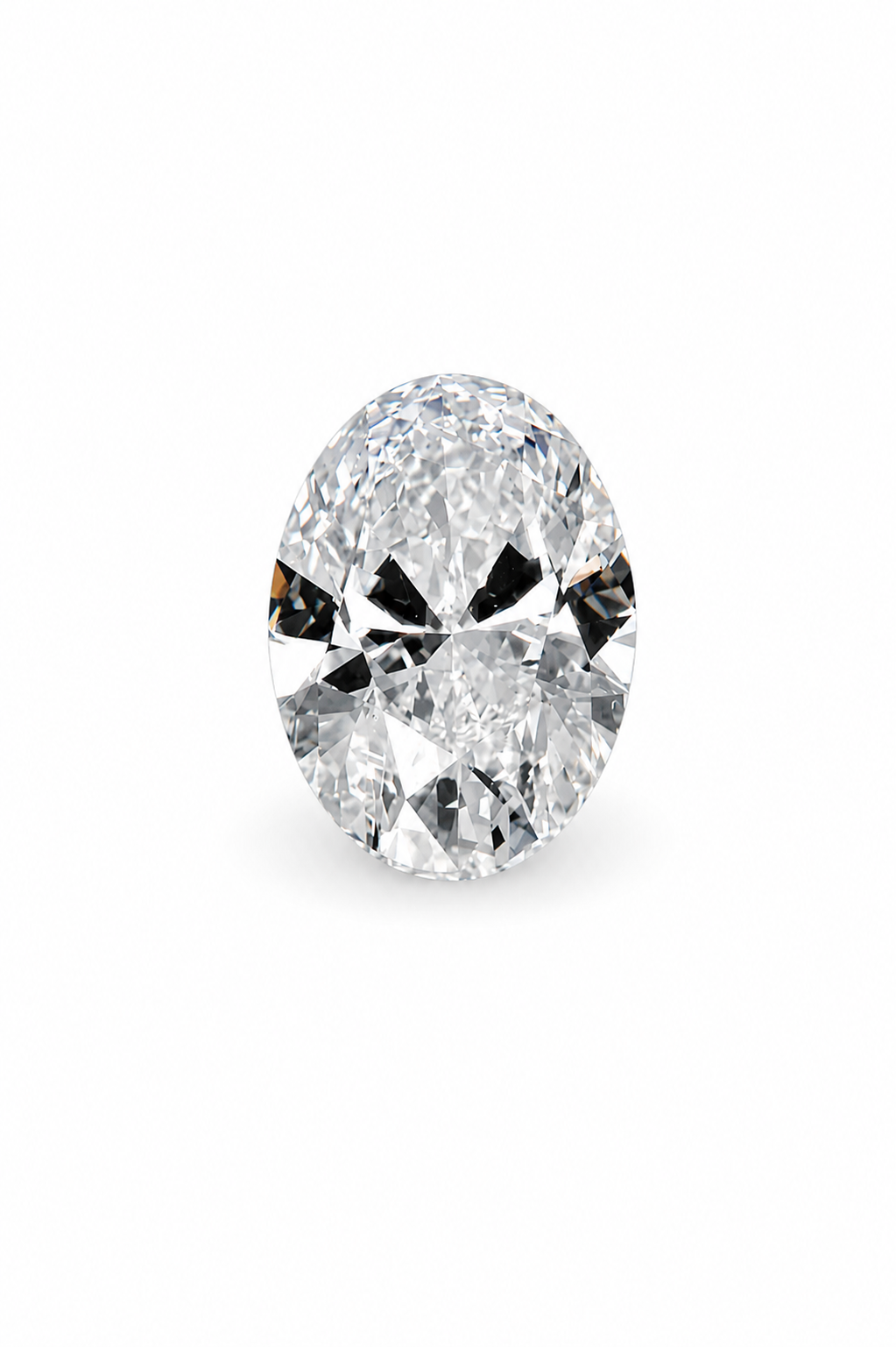 3 carat oval lab-grown diamond with F color, VS1 clarity and IGI certification from Waco Diamonds in Waco, Texas.