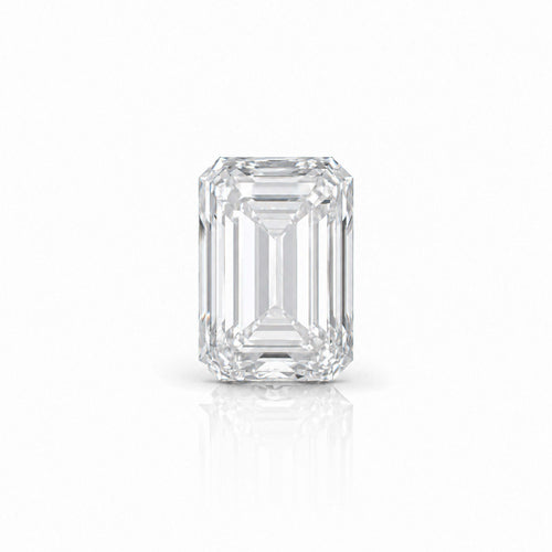 Load image 1 in gallery view. 3 carat emerald lab-grown diamond with D color, VS1 clarity, and IGI certification from Waco Diamonds in Waco, Texas.