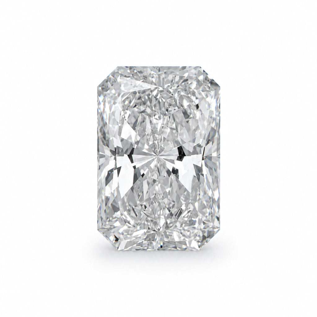 3.05 carat radiant lab-grown diamond with F color, VVS2 clarity, and IGI certification from Waco Diamonds in Waco, Texas.