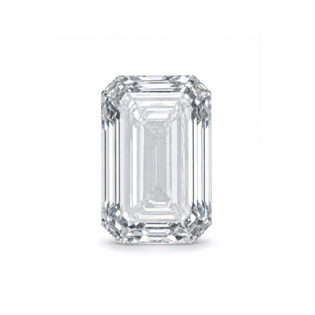 2.71 carat emerald lab-grown diamond with E color, VS1 clarity, and GIA certification from Waco Diamonds in Waco, Texas.